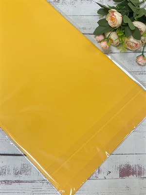 Пленка упаковочная для цветов двухсторонняя Желтая 1л однотонная - фото 23636