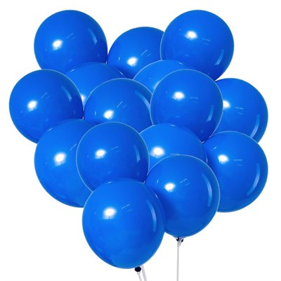 Н-р воздушных шаров 12", "пастель", цвет синий, н-р 5шт  - фото 23934
