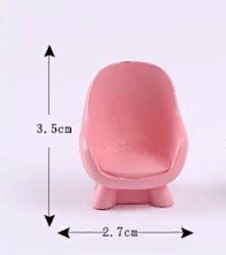Кресло розовое мини-фигурка 3,5*2,7см - фото 25237