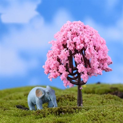 Дерево миниатюрное, Сакура розовая 6см - фото 25404