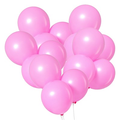 Н-р воздушных шаров 12", "пастель", цвет розовый, н-р 5шт  - фото 26106