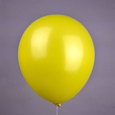 Н-р воздушных шаров 12", "пастель", цвет желтый, н-р 5шт  - фото 26132