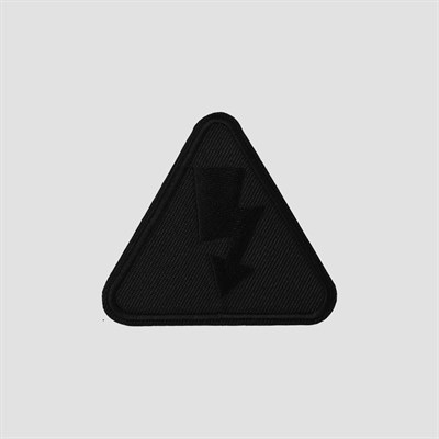 Термоаппликация «Молния», 6,5×6см, цвет чёрный - фото 26443