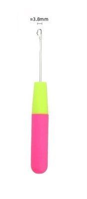 Крючок для ковровой техники с пластиковой ручкой 4мм - фото 26551