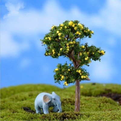 Дерево миниатюрное, Лимон 7см - фото 26663