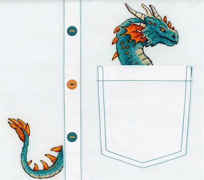 МП Студия н-р д/вышивки Благородный дракон В-252 - фото 27176