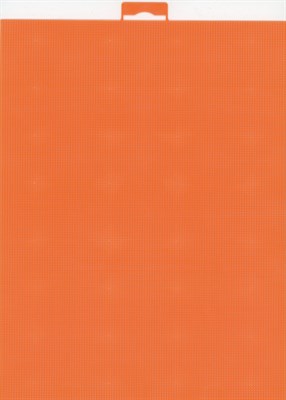 Канва пластиковая №14, 21*28см, цв. оранжевый К-056  - фото 27188