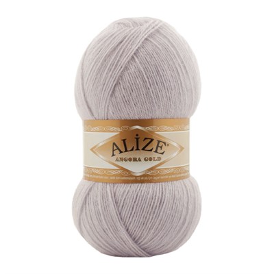 Пряжа Alize Angora gold 80% акрил/20% шерсть 100гр, цв.632 Лиловый 115583 - фото 29841