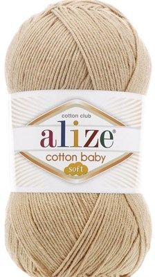 Пряжа Alize Cotton Baby Soft 50% хлопок/50% акрил, 100г №310 Медовый 115691 - фото 29901