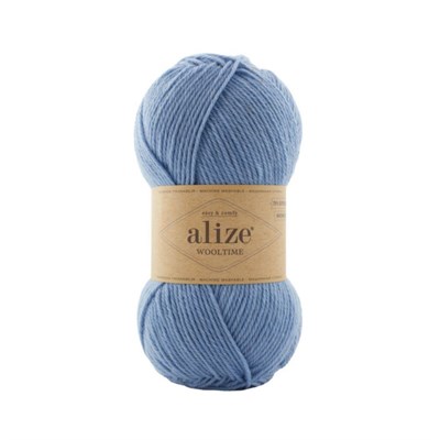 Пряжа Alize Wooltime 75% шерсть/25% полиамид, 100г №432 Стальной синий 115789 - фото 29977