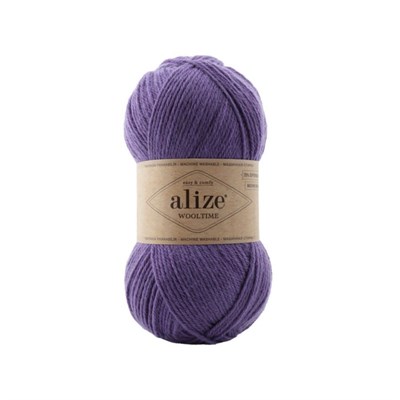 Пряжа Alize Wooltime 75% шерсть/25% полиамид, 100г №235 Фиолетовый 115797 - фото 29981