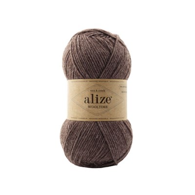 Пряжа Alize Wooltime 75% шерсть/25% полиамид, 100г №240 Какао 115804 - фото 29984