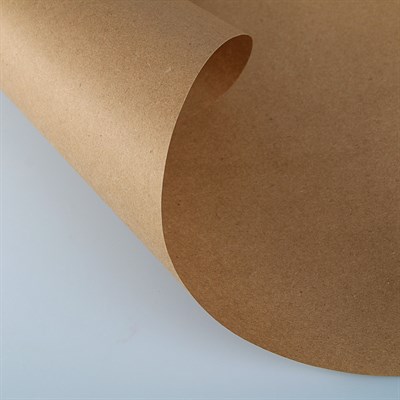 Бумага упаковочная крафт без печати, 70г/м² , 0,70х10м - фото 30406