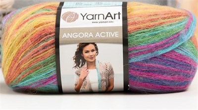 Пряжа YarnArt Angora Active 20% шерсть/80% акрил, 100гр №850 Радуга 116964 - фото 31266