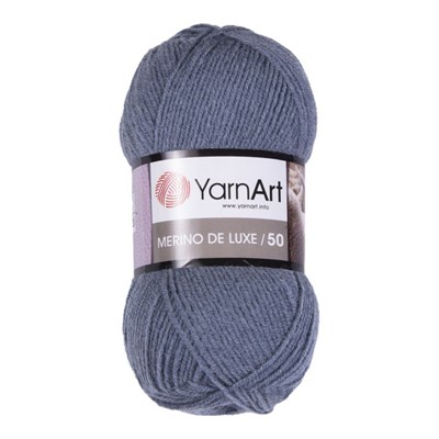 Пряжа YarnArt Merino De Luxe/50 50% шерсть/50% акрил, 100гр №3864 Серо-голубой 117005 - фото 31307