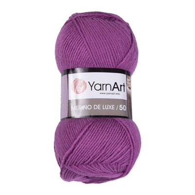 Пряжа YarnArt Merino De Luxe/50 50% шерсть/50% акрил, 100гр №560 Пыльная роза - фото 31309