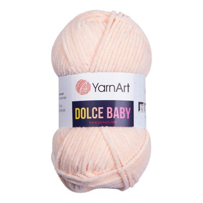 Пряжа YarnArt Dolce Baby 100% микро-полиэстер, 50гр №779 Св.персиковый 117565 - фото 31908