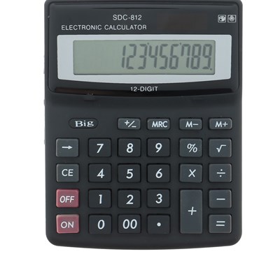 Калькулятор настольный, 12 - разрядный, SDC - 812V - фото 32523