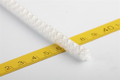 Шнур вязаный 4 мм, 10 метров белый - фото 32558