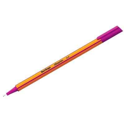 Ручка капиллярная Berlingo "Rapido" сиреневая, 0,4мм, трехгранная - фото 32789