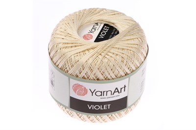 Пряжа YarnArt Violet 100% хлопок 50гр, Цв.6194 Св. бежевый - фото 33275