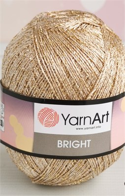 Пряжа YarnArt Bright 80% полиамид/20% люрекс, 90г/340м №236 Золото 118651 - фото 33470