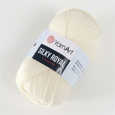 Пряжа YarnArt Silky Royal 65% шерсть мериноса/ 35% вискоза 140м/50гр №447 120655 - фото 37661