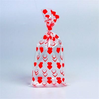 Пакет фасовочный БОПП, "Сердца" 15*30см 123915 - фото 41068