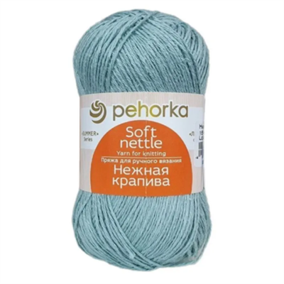 Пехорка Нежная крапива 85% крапива, 15% хлопок 50гр 210м цв. 1567 Морской прибой 124473 - фото 41592