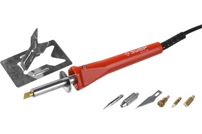 Прибор для выжигания с насадками Зубр мастер 3в1 30801