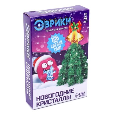 Набор для выращивания кристалла «Опыты. Ёлочка. Чудесные кристаллы», колокольчики 103431