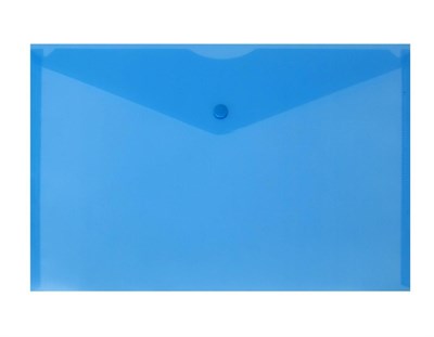 Папка-конверт на кнопке А4, Calligrata, синяя 115457