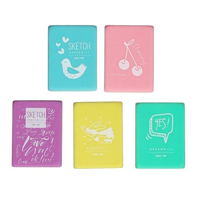 Ластик прямоугольный, МИКС 1шт 125507