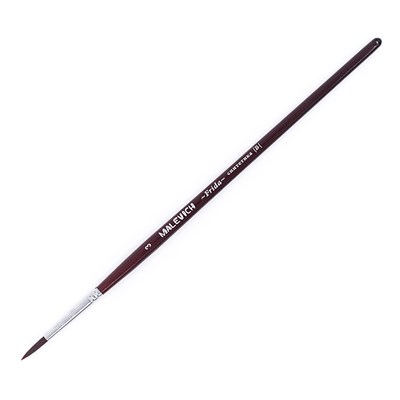 Кисть из синтетики Малевичъ "Фрида" круглая №3 125596