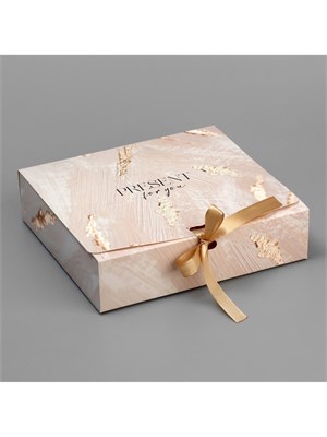 Коробка подарочная складная, упаковка, «Present», 20*18*5см 125742