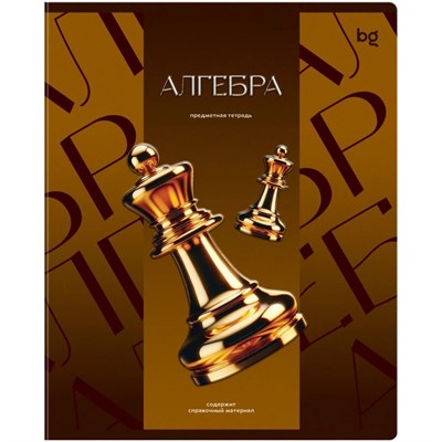 Тетрадь 48 листов в клетку BG "Темное стекло. Алгебра" 125896