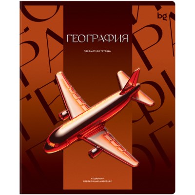 Тетрадь 48 листов в клетку BG "Темное стекло" - География 125899