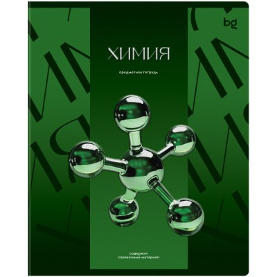 Тетрадь 48 листов в клетку BG "Темное стекло" - Химия 125906