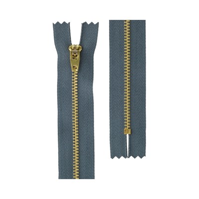 Молния Металл JIN 4L 12 см латунь № 1 Тип 4 "Gamma" №309 т.серый (графит) 126023