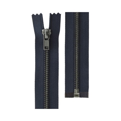 Молния металл ZIP 5B однозамковая 50см Тип5 разъёмная "Gamma", т.синий 126040