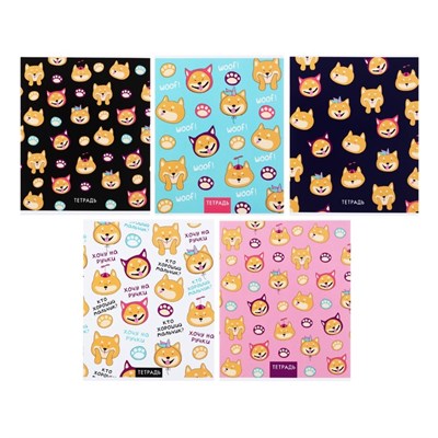 Тетрадь 48л в клетку, Calligrata «У меня лапки», обложка мелованный картон, УФ-лак, блок офсет 1шт 126077