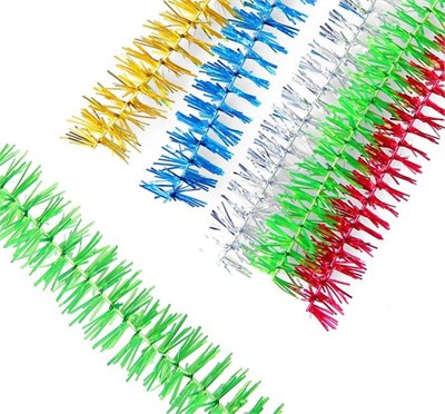 Мишура новогодняя «Пушистая» двойная, d2см, L200см, МИКС 1шт 126129