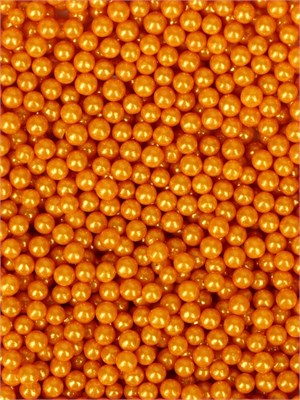 Кондитерская посыпка «Шарики №3», золотая, 50гр 126437