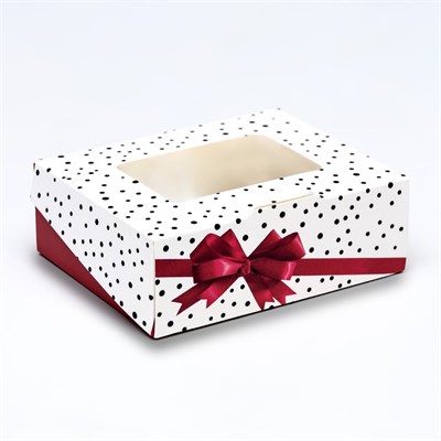 Коробка подарочная складная «Красный бант» 10*8*3.5см 126453