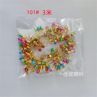 Гирлянда "капельки", металлик, цвет нити золото, 2м 126498