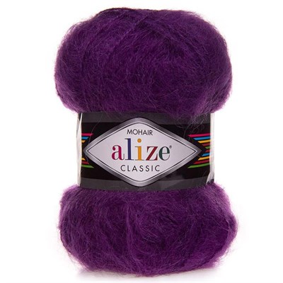 Пряжа Alize Mohair Classic 51% акрил/25% мохер/24% шерсть 100г/200м/ № 863 126513