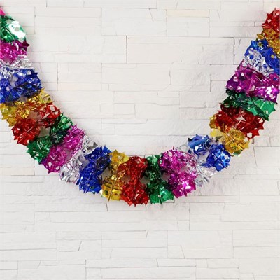 Растяжка «Пятиконечные звёзды по кругу» d22см, 200см 126609