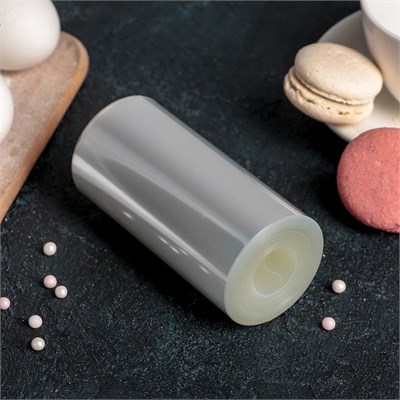 Лента ацетатная д/обтяжки тортов, 175мкм, 10.2см*8м, прозрачная 126647