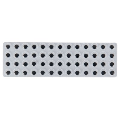 Глазки на клеевой основе 8мм, н-р 52шт 8156