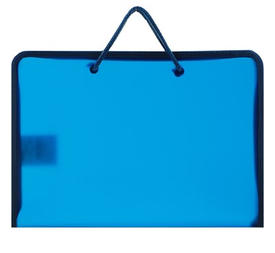 Папка, пластик, А4, 230*185*25мм, молния, "Оникс", ПТ-112, "Офис", т. синий 19875